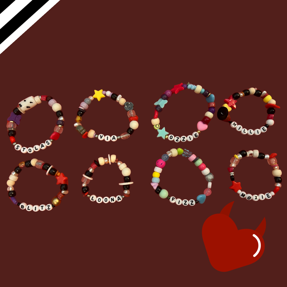 Helluva Boss Bracelet Set